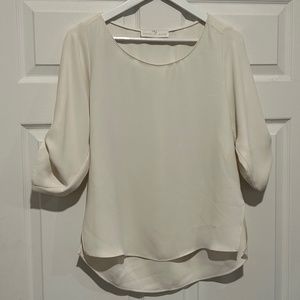 Amanda Uprichard Cream White Blouse